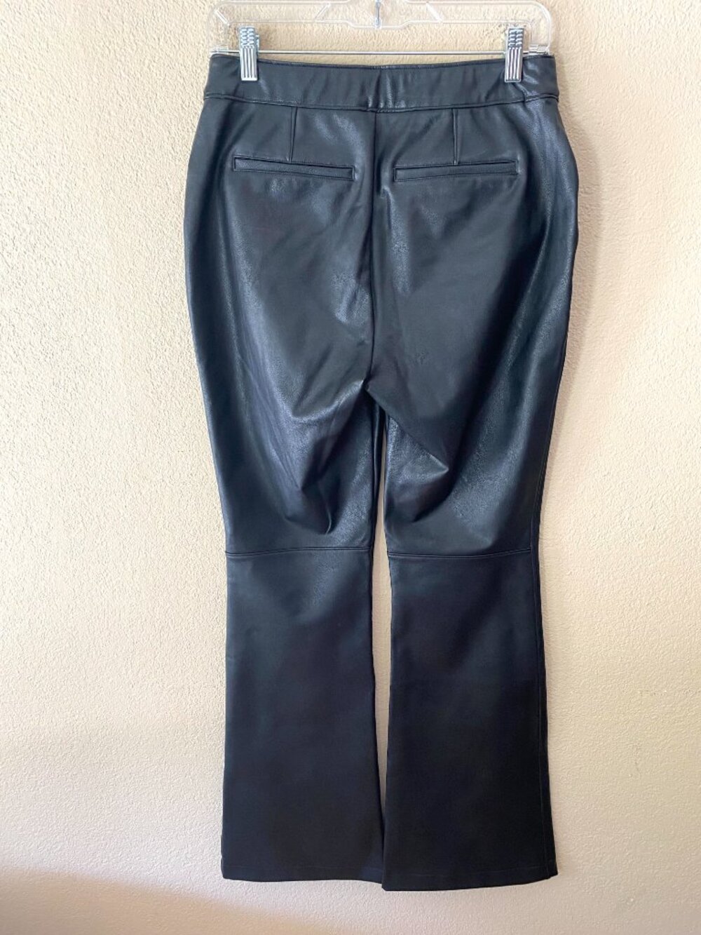 Spanx Leather-Like Pull-On Flare Pants Large - Picture 3 of 12